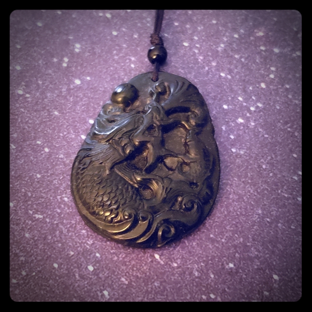 Dragon & Koi Fish Pendant